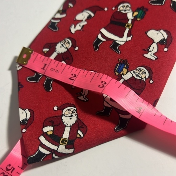 Tie Peanuts Snoopy and Santa holiday tie - Picture 9 of 10